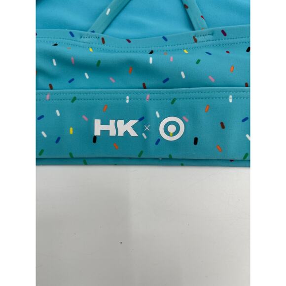 Humankind x Target Pride Swim Top Sz L Blue Sprinkles Racerback - Picture 3 of 4